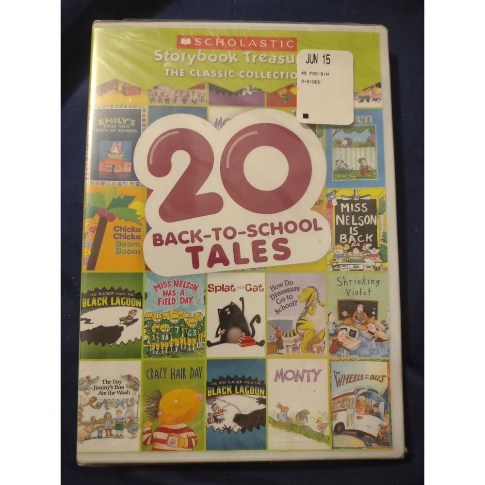 Scholastic Storybook Treasures 20 Back-To-School Tales DVD Sealed Chicka Boom